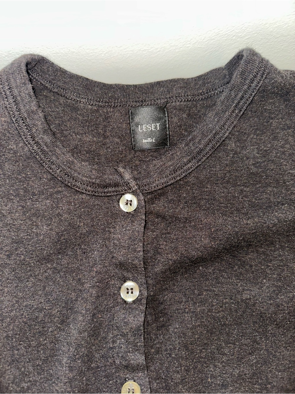 LESET Nando Cardigan in Chocolate Brown